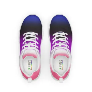 Genderfluid Pride Men's Athletic Shoes - Ombre