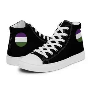 Genderqueer Men’s High Top Canvas Athletic Shoes