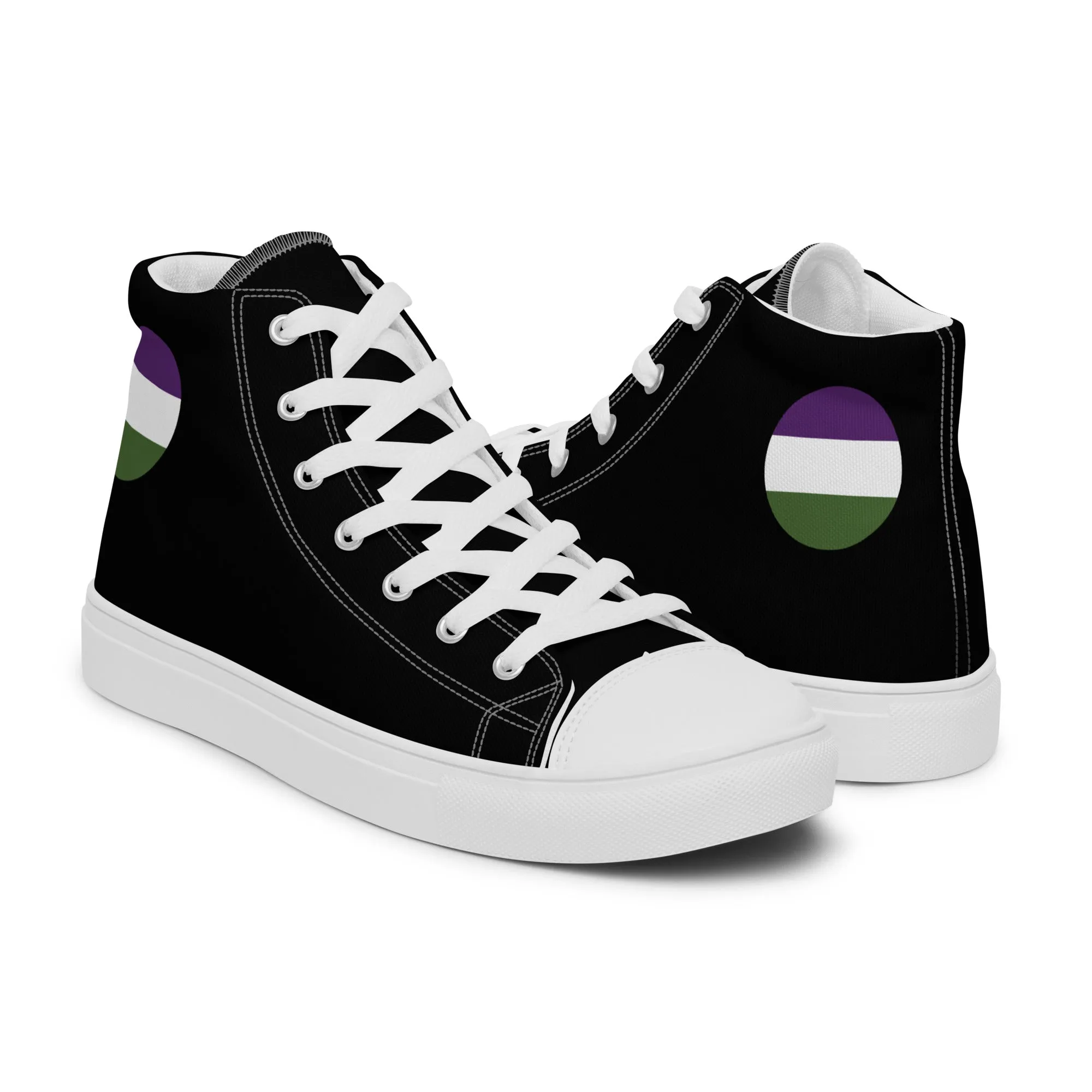 Genderqueer Men’s High Top Canvas Athletic Shoes