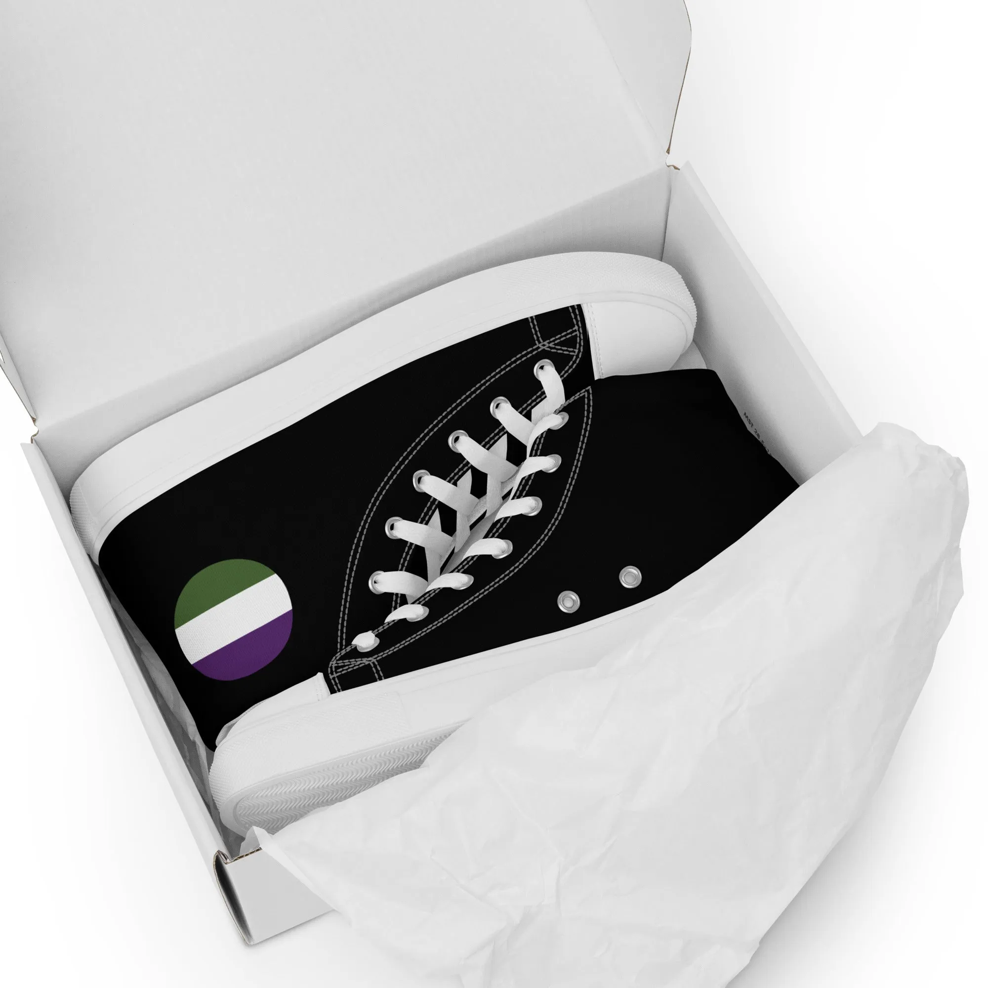 Genderqueer Men’s High Top Canvas Athletic Shoes