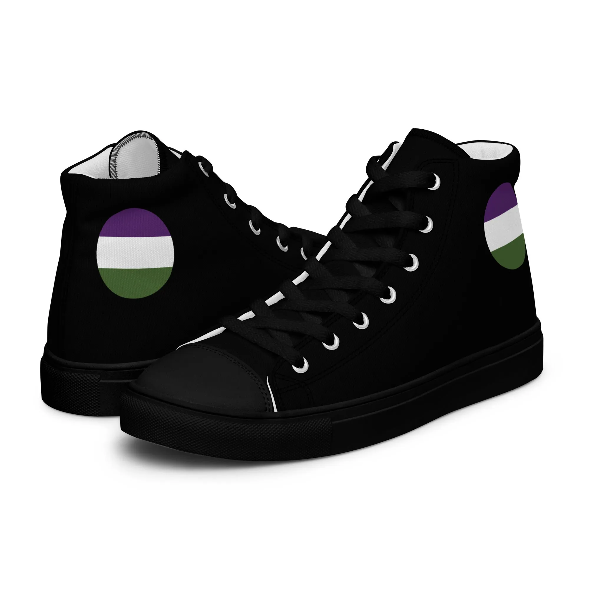 Genderqueer Men’s High Top Canvas Athletic Shoes