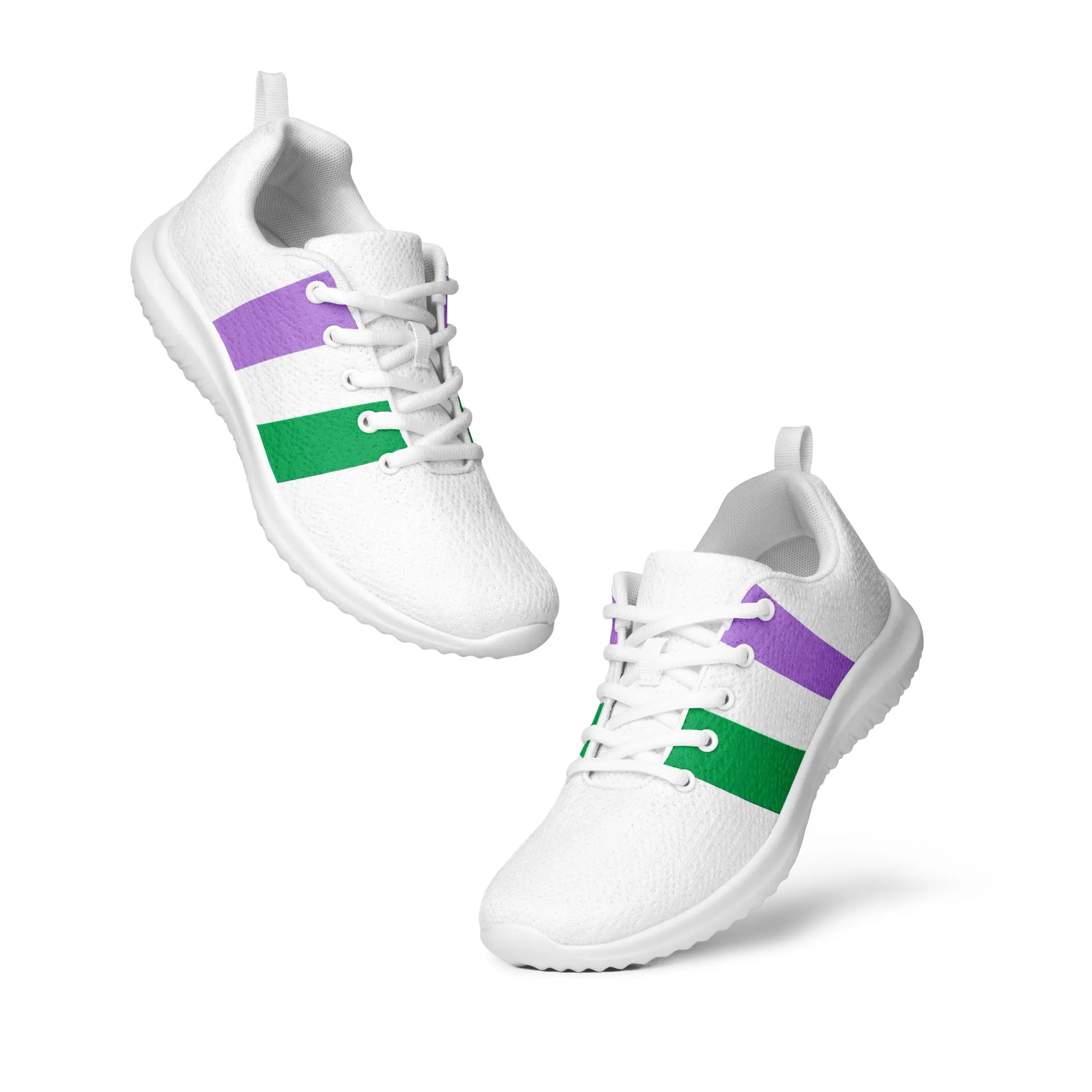 Genderqueer Pride Flag Women’s Athletic Shoes