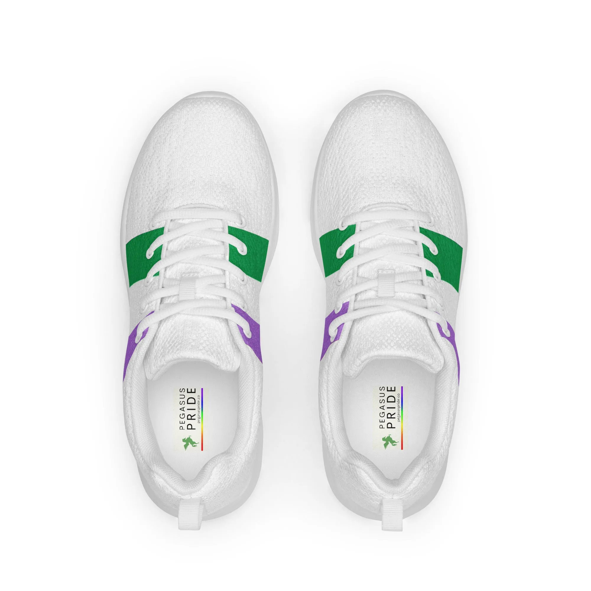 Genderqueer Pride Flag Women’s Athletic Shoes