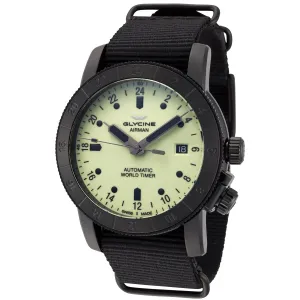 Glycine Men's Airman 42 Purist 42mm Automatic GMT Watch