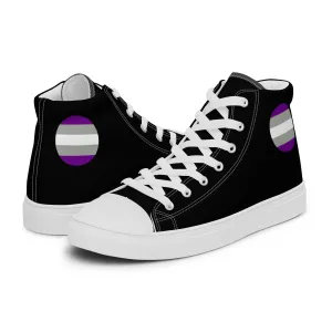 Greysexual Pride Men’s High Top Canvas Athletic Shoes