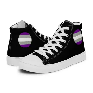 Greysexual Pride Women’s High Top Canvas Athletic Shoes