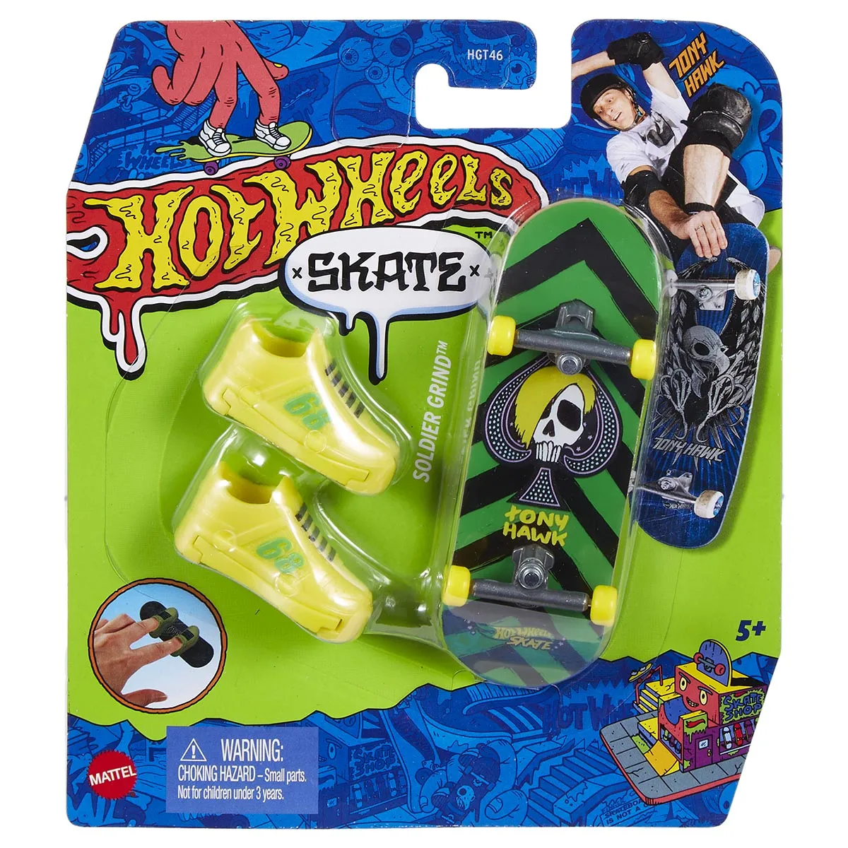 Hot Wheels Skate - Tony Hawk Originals 4/8 - Soldier Grind Fingerboard