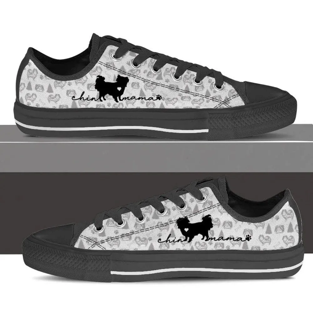 Japanese Chin Low Top Shoes, Dog Printed Shoes, Canvas Shoes For Men, Women