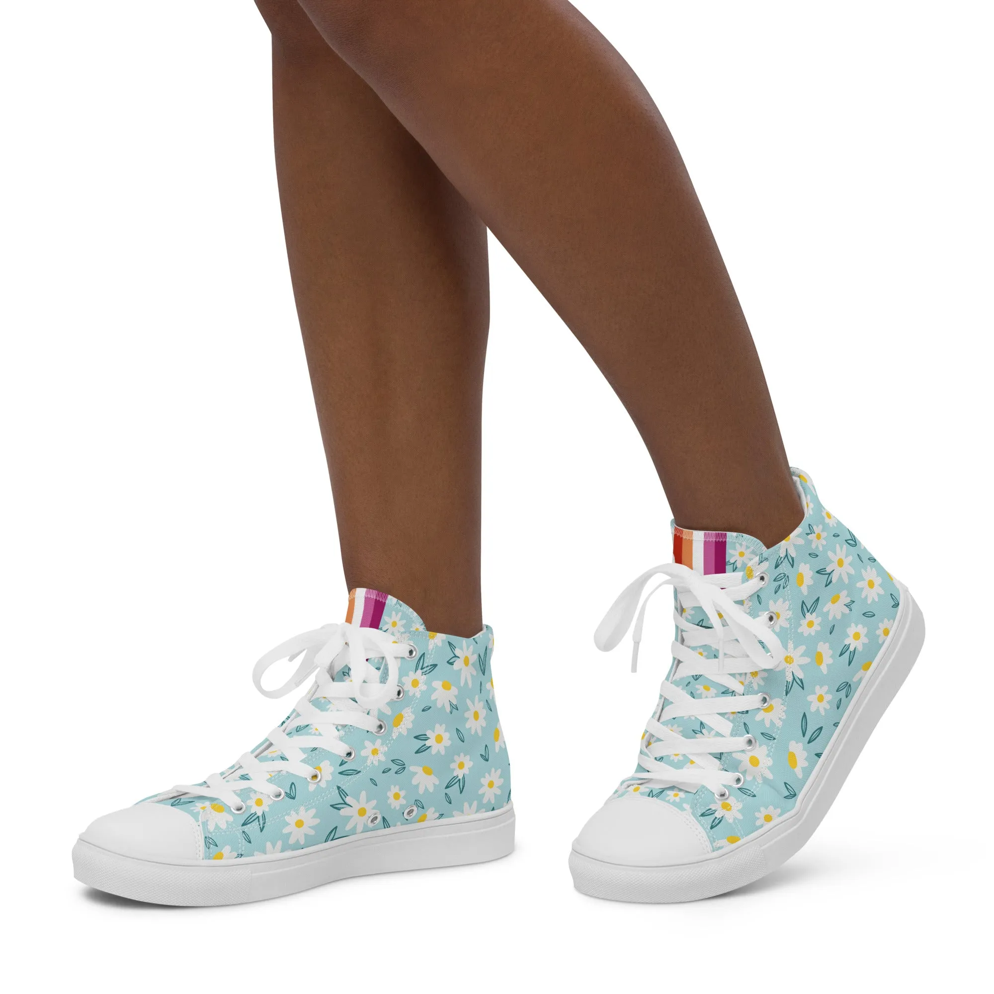 Lesbian Daisy High Top Shoes (female sizes)