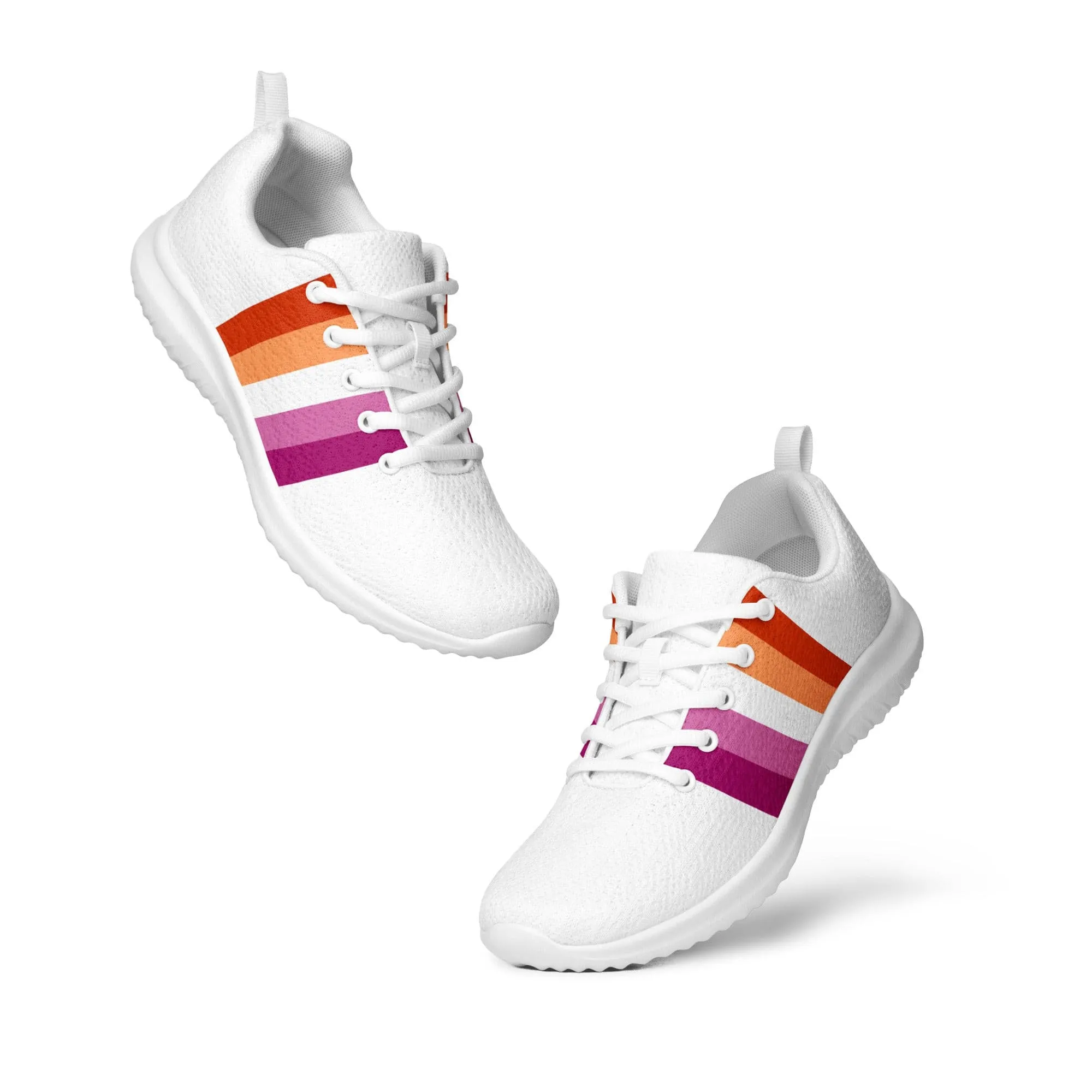 Lesbian Pride Flag Women’s Athletic Shoes