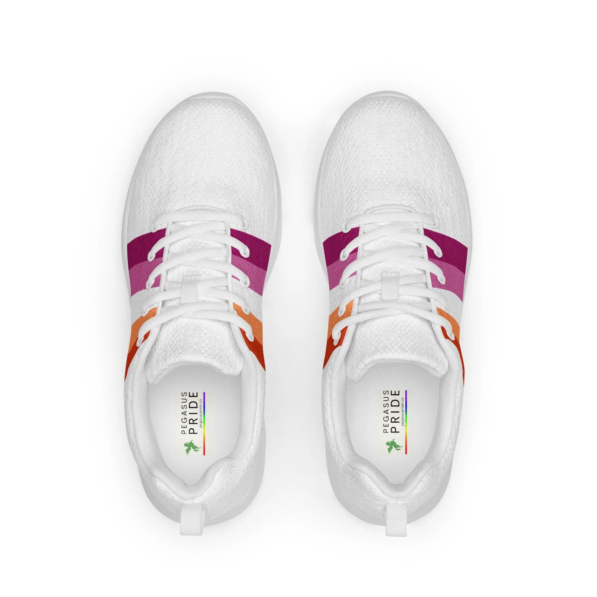 Lesbian Pride Flag Women’s Athletic Shoes