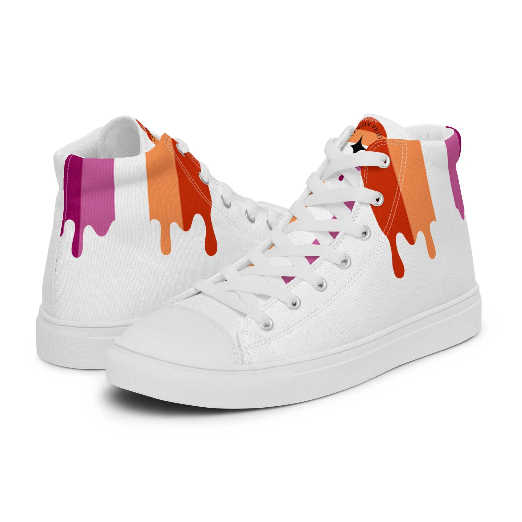 Lesbian Pride Women’s high top shoes