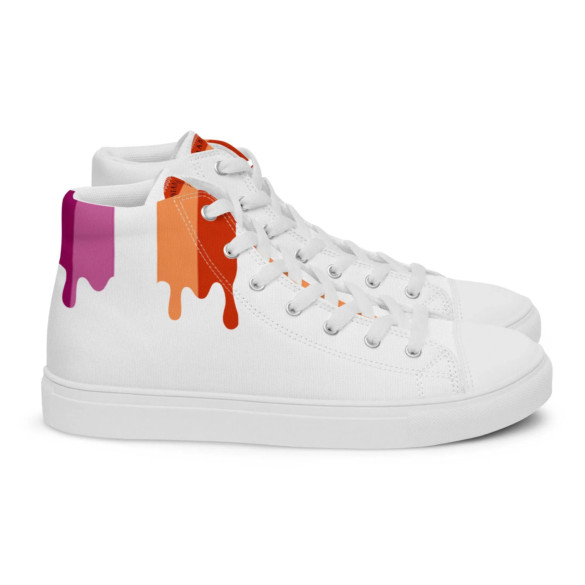 Lesbian Pride Women’s high top shoes