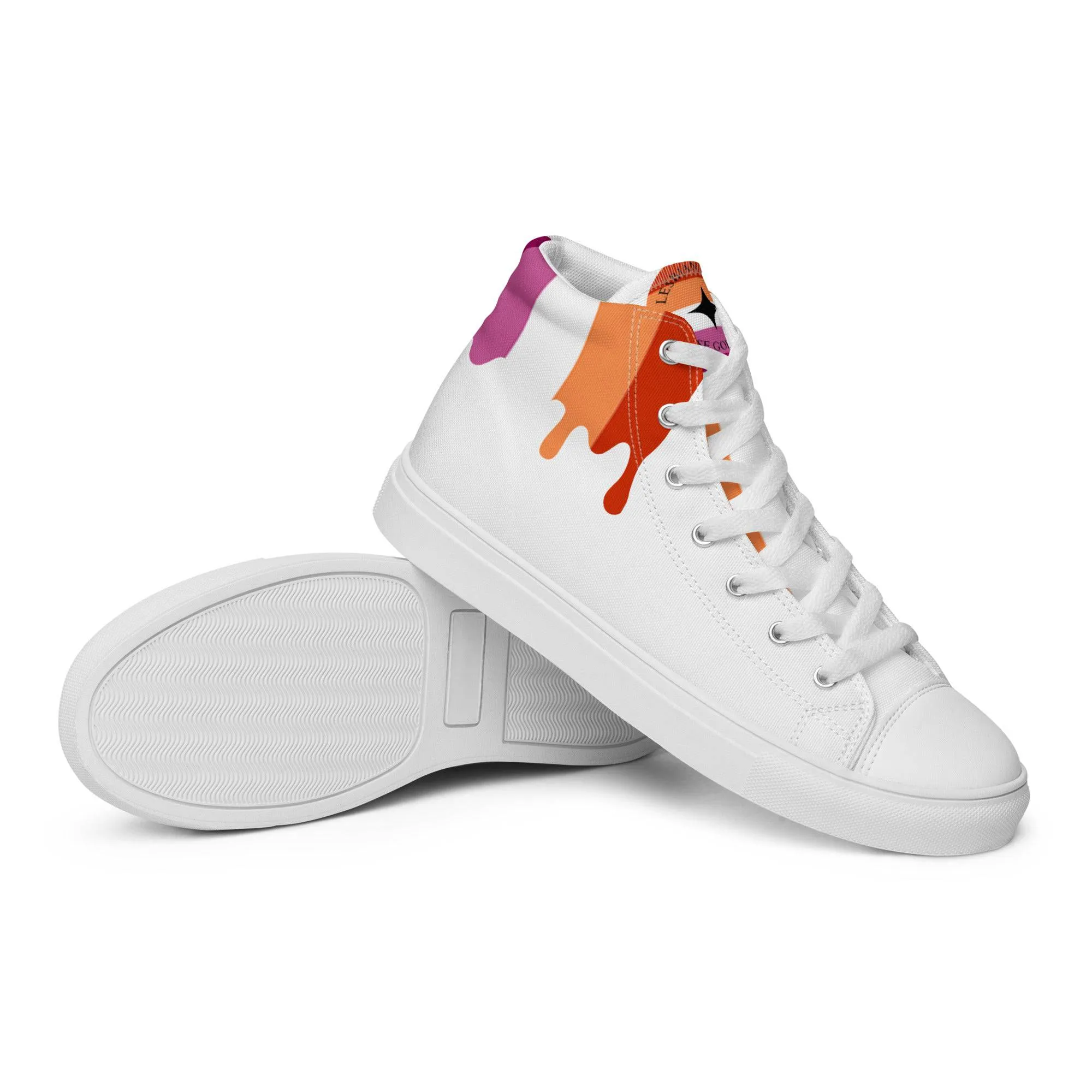 Lesbian Pride Women’s high top shoes