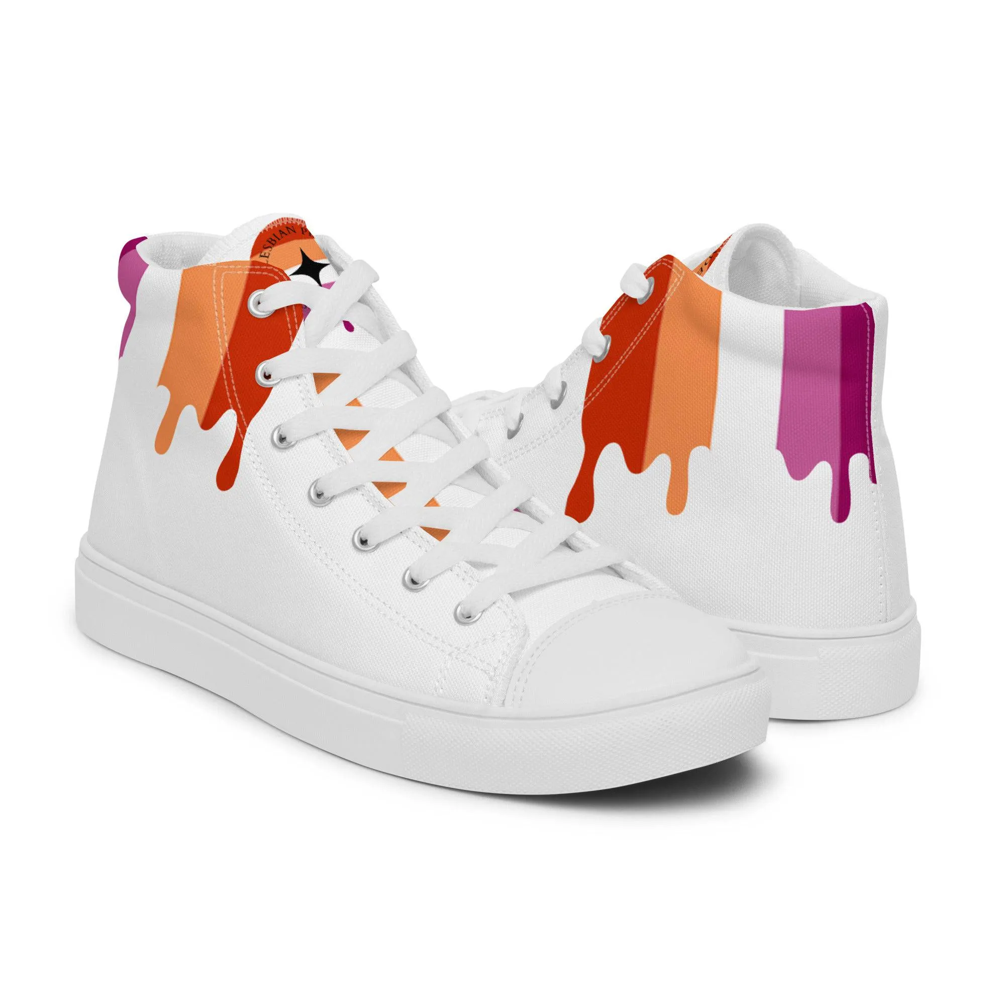 Lesbian Pride Women’s high top shoes