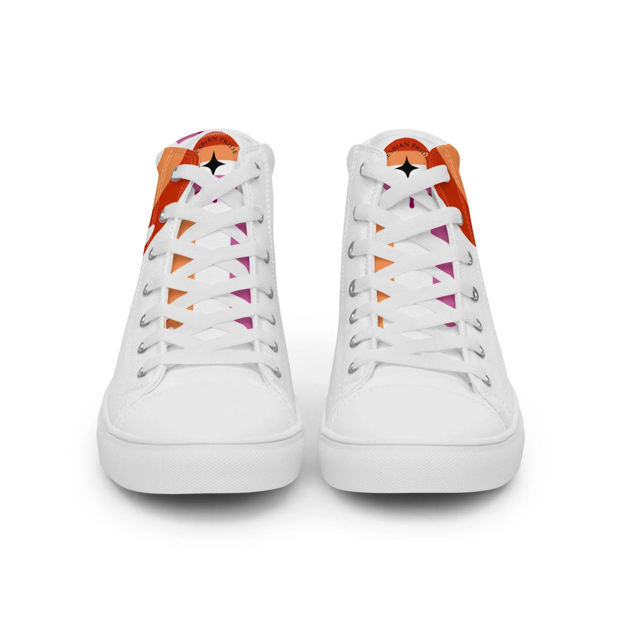 Lesbian Pride Women’s high top shoes