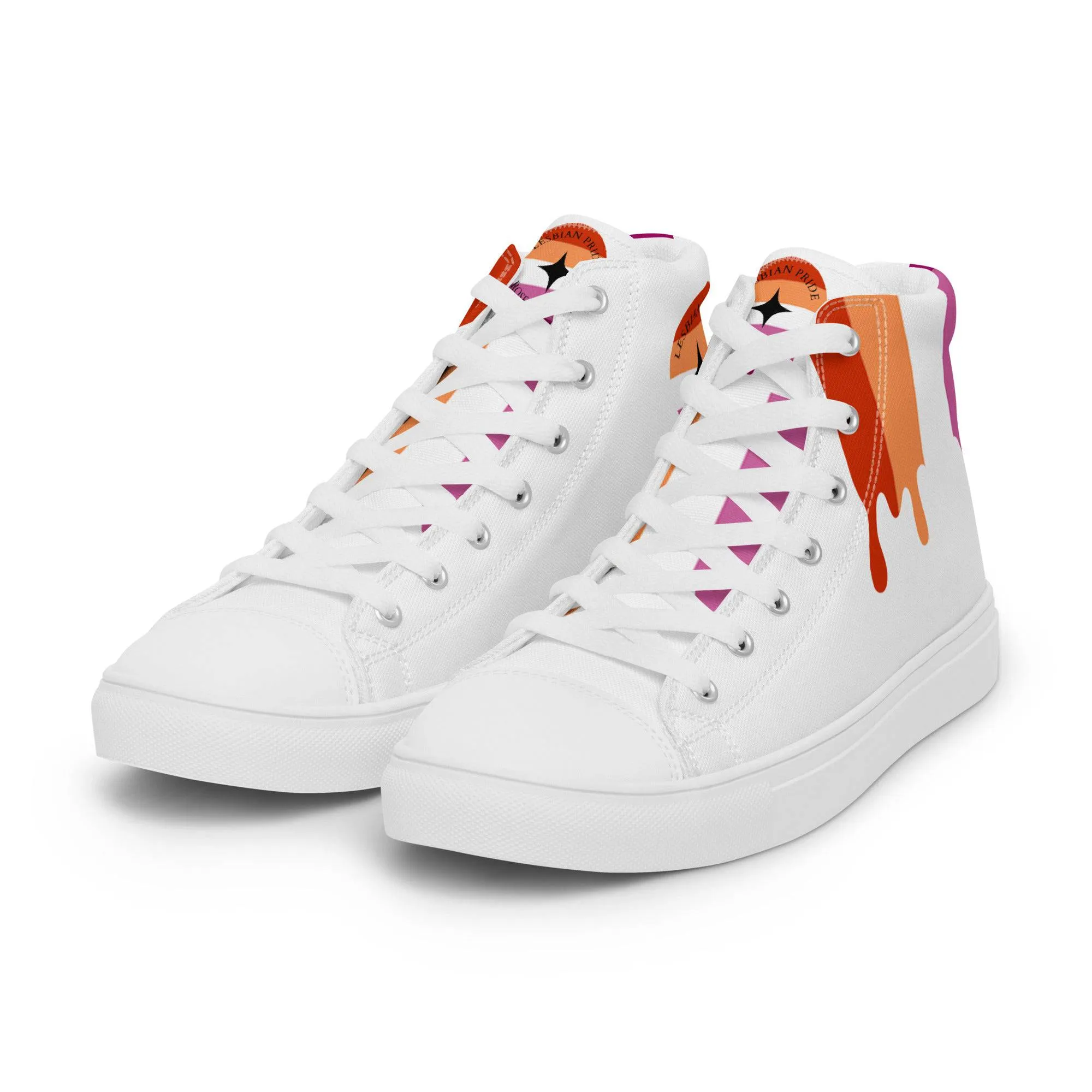 Lesbian Pride Women’s high top shoes