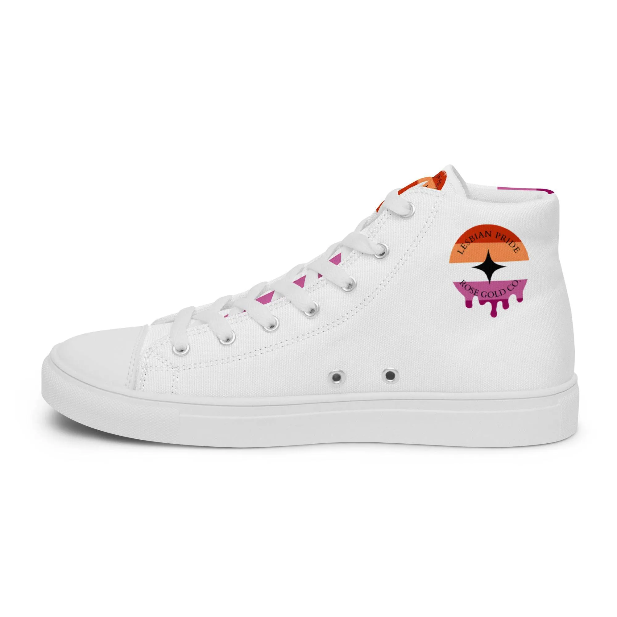 Lesbian Pride Women’s high top shoes