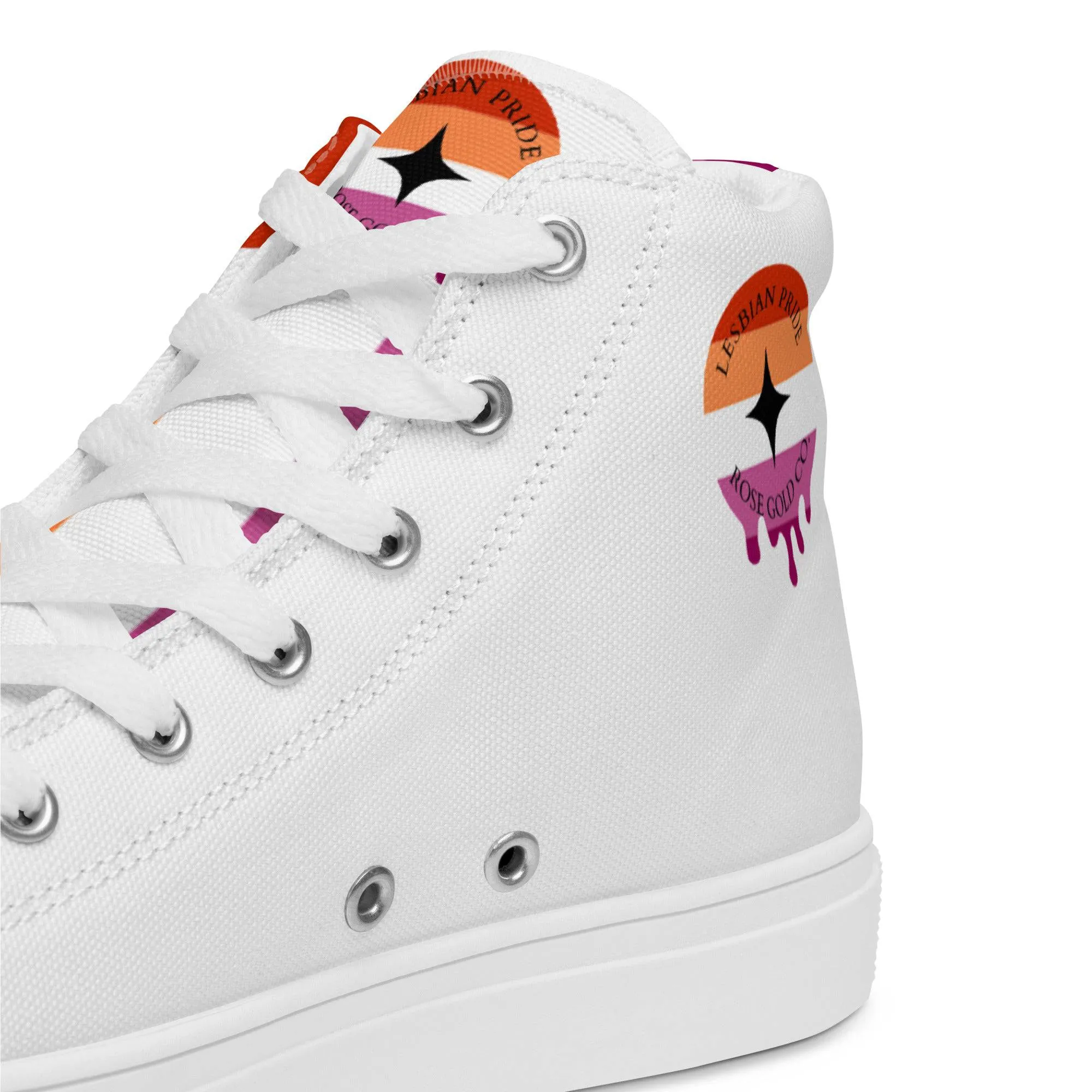 Lesbian Pride Women’s high top shoes