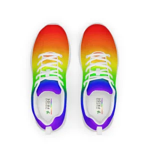 LGBTQ Pride Men’s Athletic Shoes - Ombre