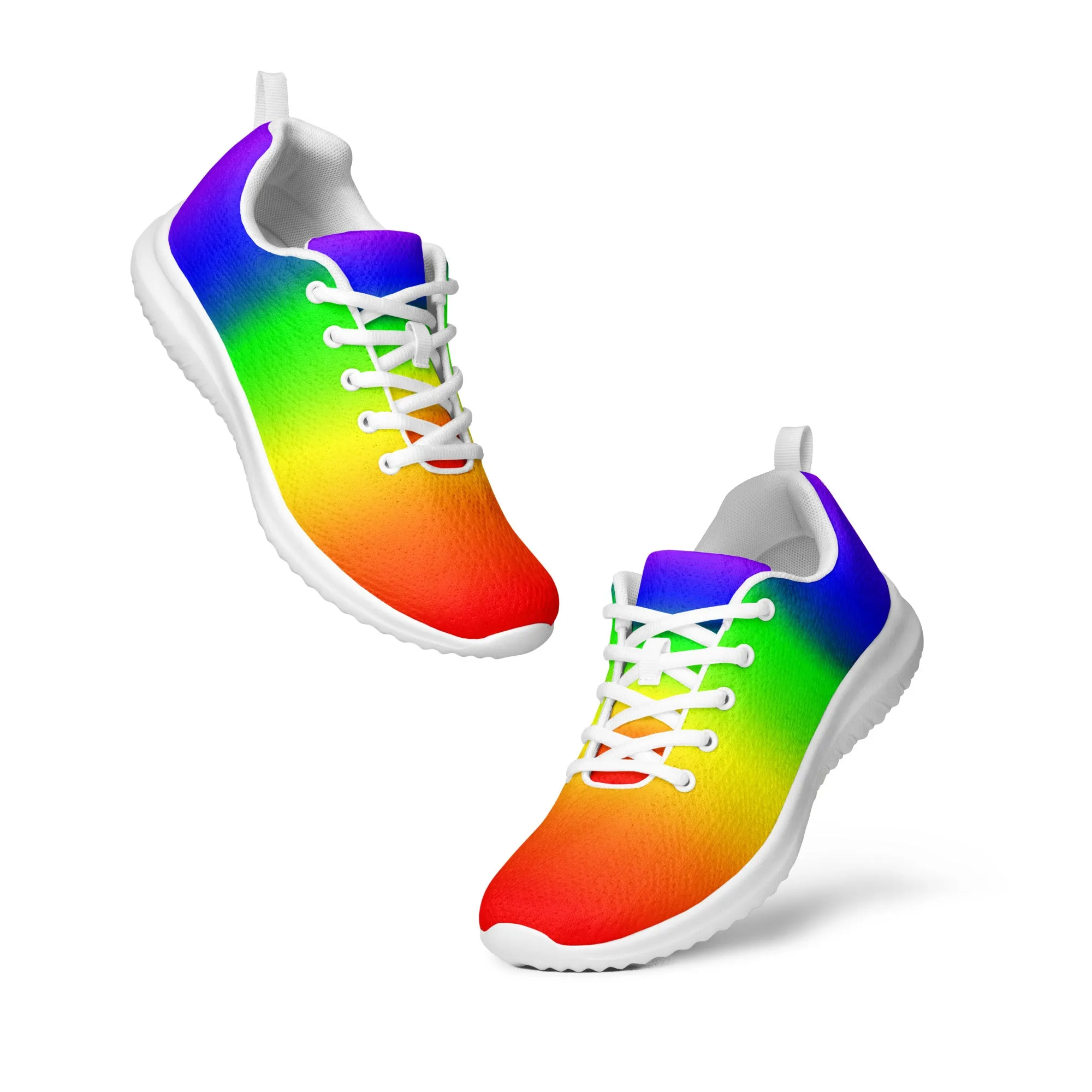 LGBTQ Pride Women’s Athletic Shoes - Rainbow Ombre