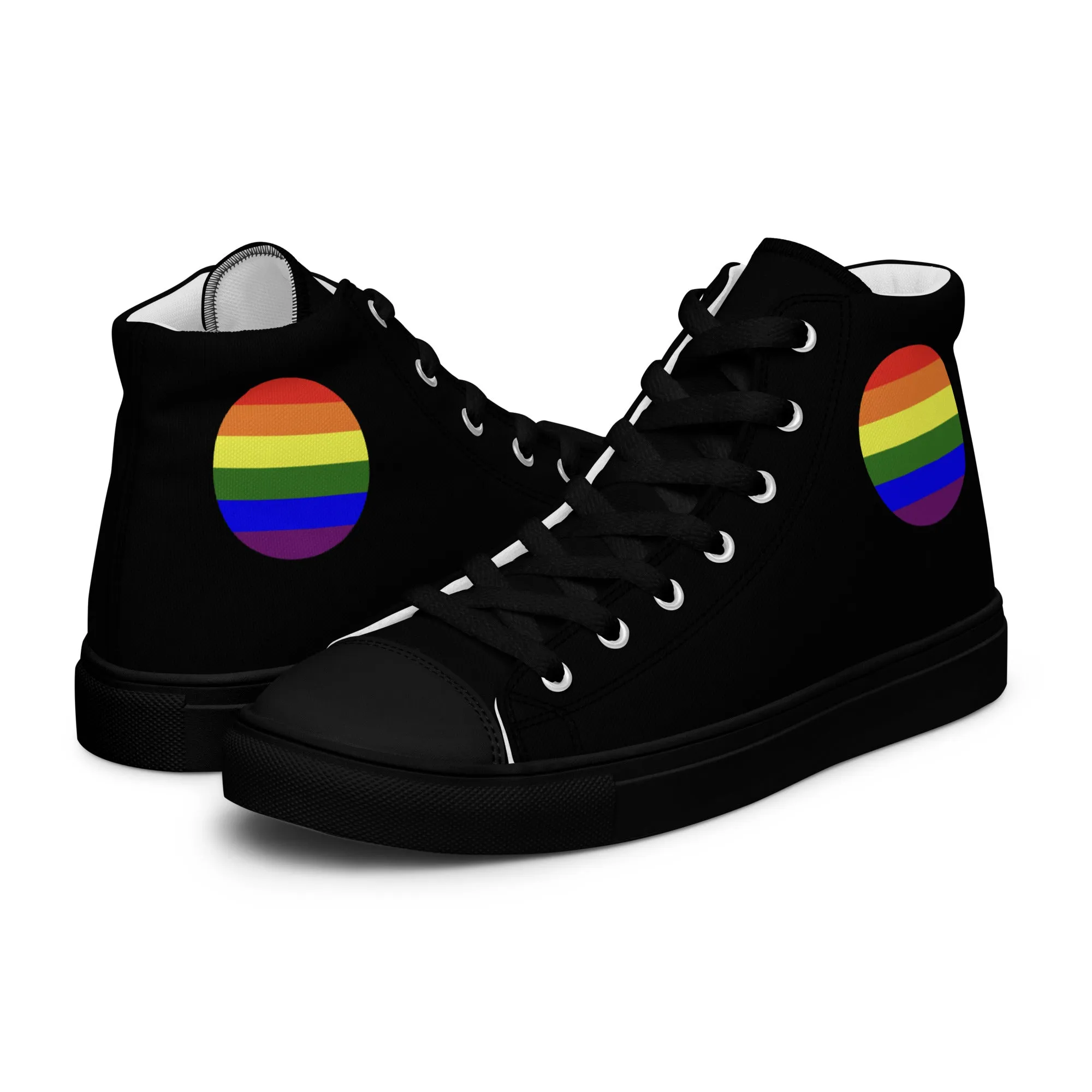 LGBTQ Pride Women’s High Top Canvas Athletic Shoes