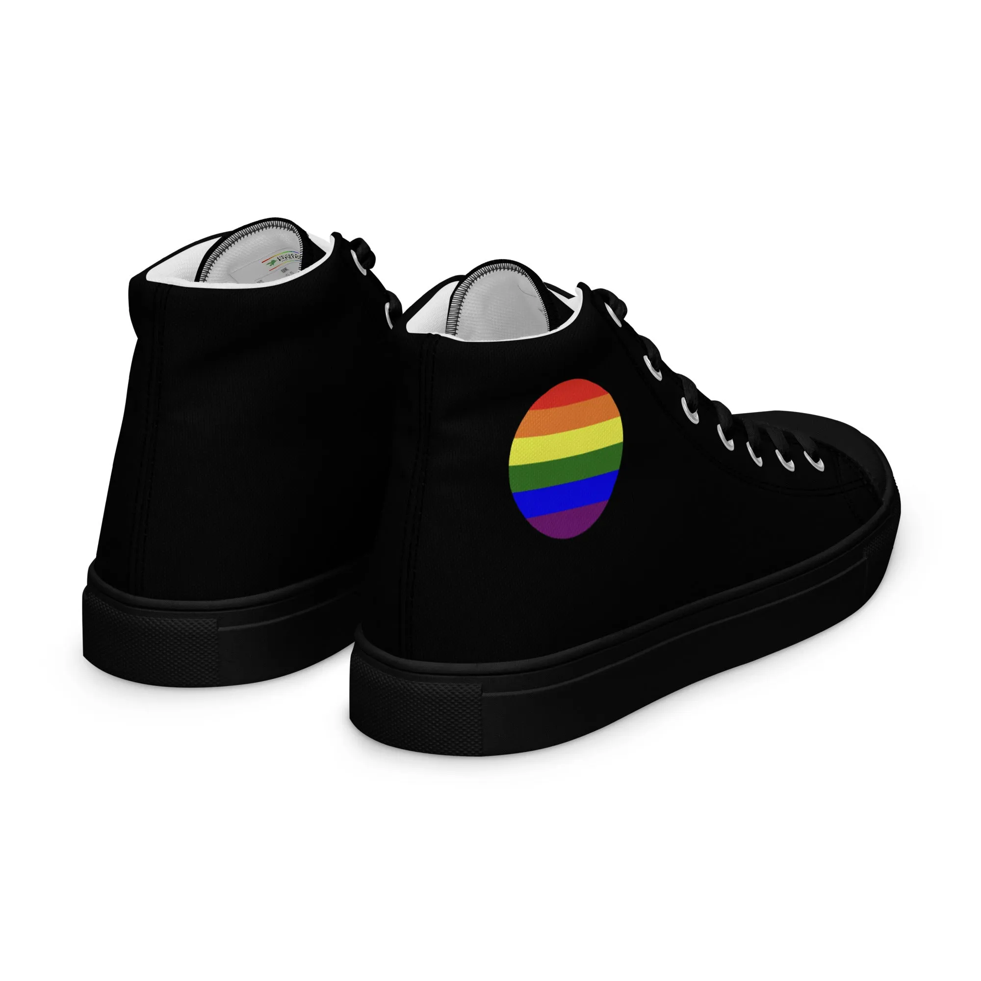 LGBTQ Pride Women’s High Top Canvas Athletic Shoes