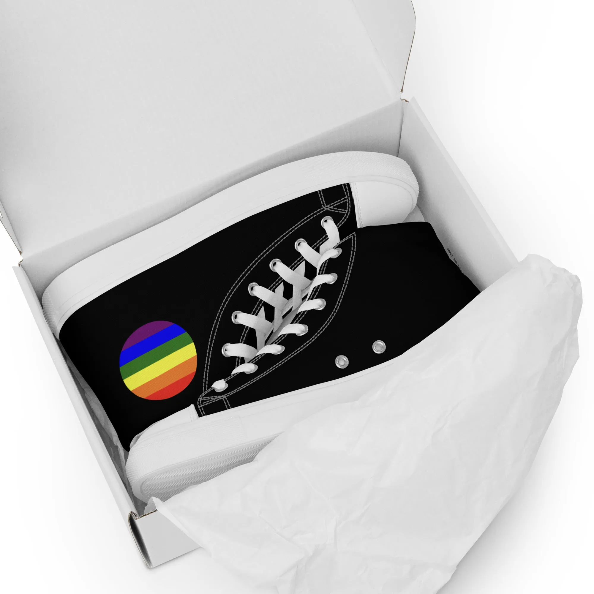 LGBTQ Pride Women’s High Top Canvas Athletic Shoes