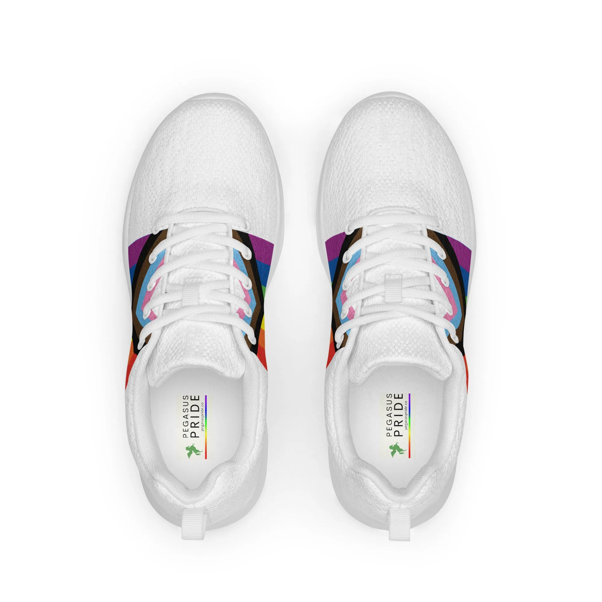 LGBTQ Progress Pride Flag Men’s Athletic Shoes Daniel Quasar