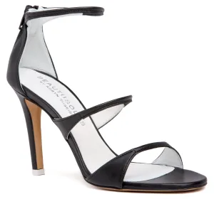 Lorenza Black Leather Sandal