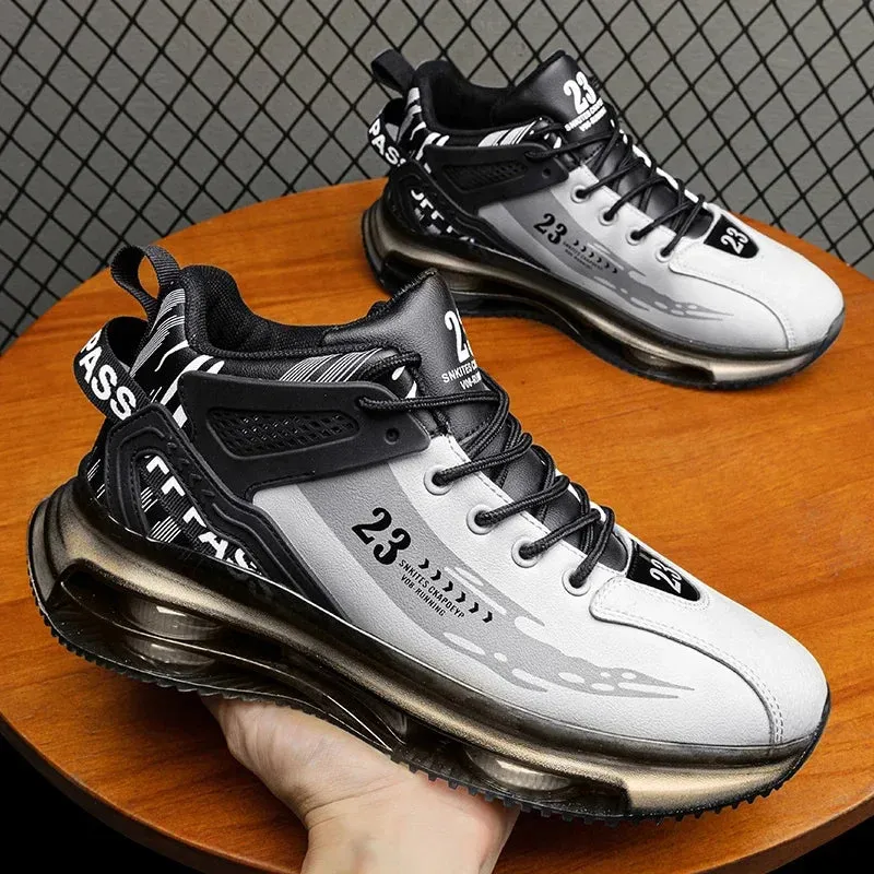 Mans Casual Sneakers Fashion Trendy Mens Basketball Sports Tennis Shoes Men Outdoor Non Slip Trainers Athletic Shoe Male Boots