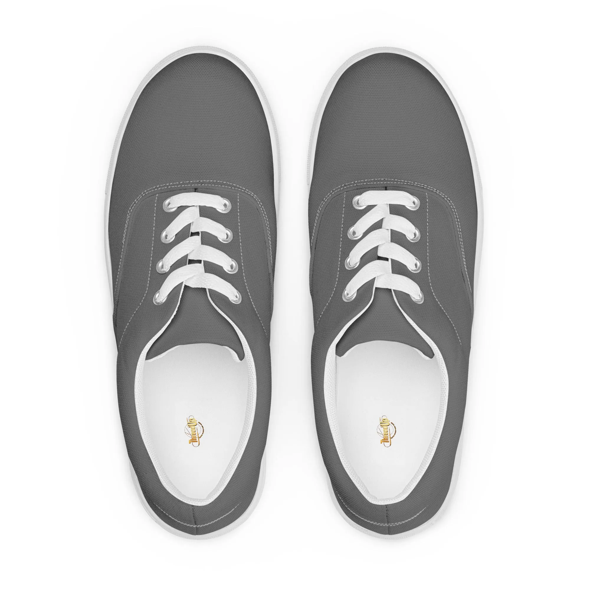 Menâ€™s lace-up canvas shoes - Gray