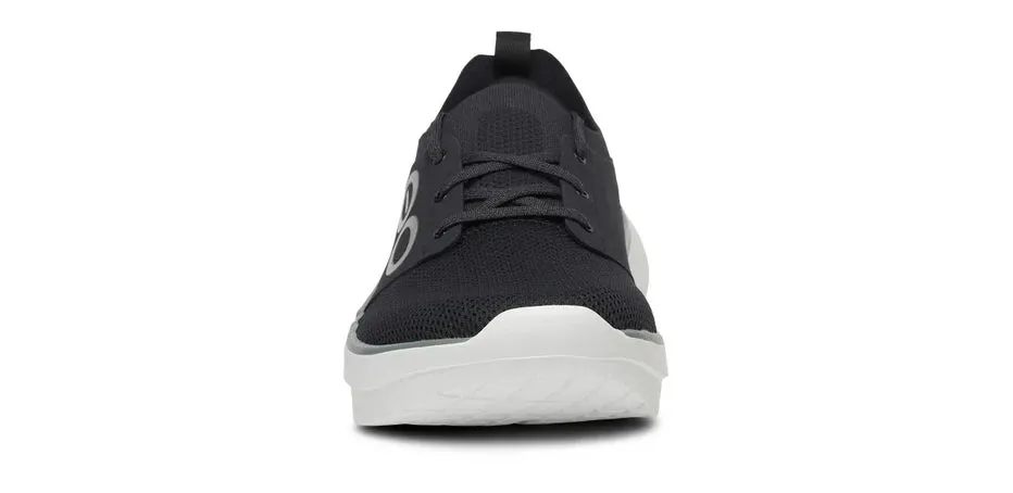 Men's OOfos OOmy STRIDE Color: White/Black