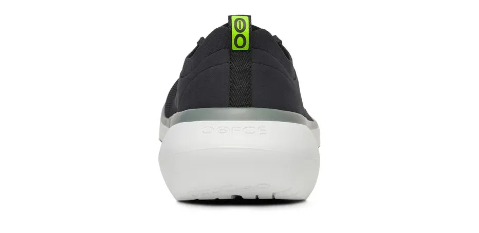 Men's OOfos OOmy STRIDE Color: White/Black