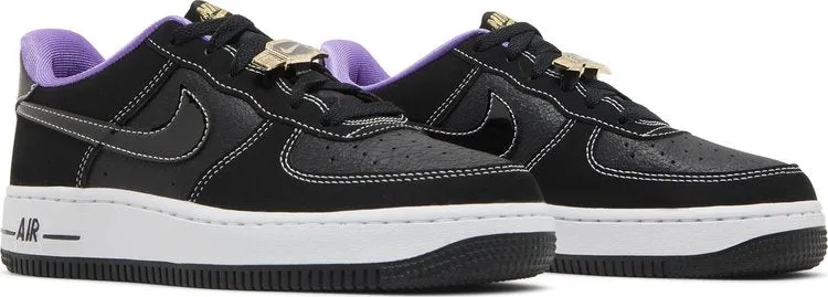 Nike Air Force 1 LV8 GS 'World Champ - Lakers', black