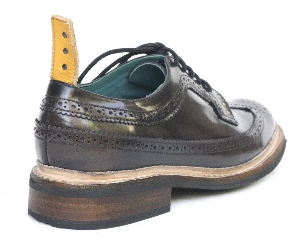 No.1051 RUNWAY brogue shoe Brown Rub-off MEN