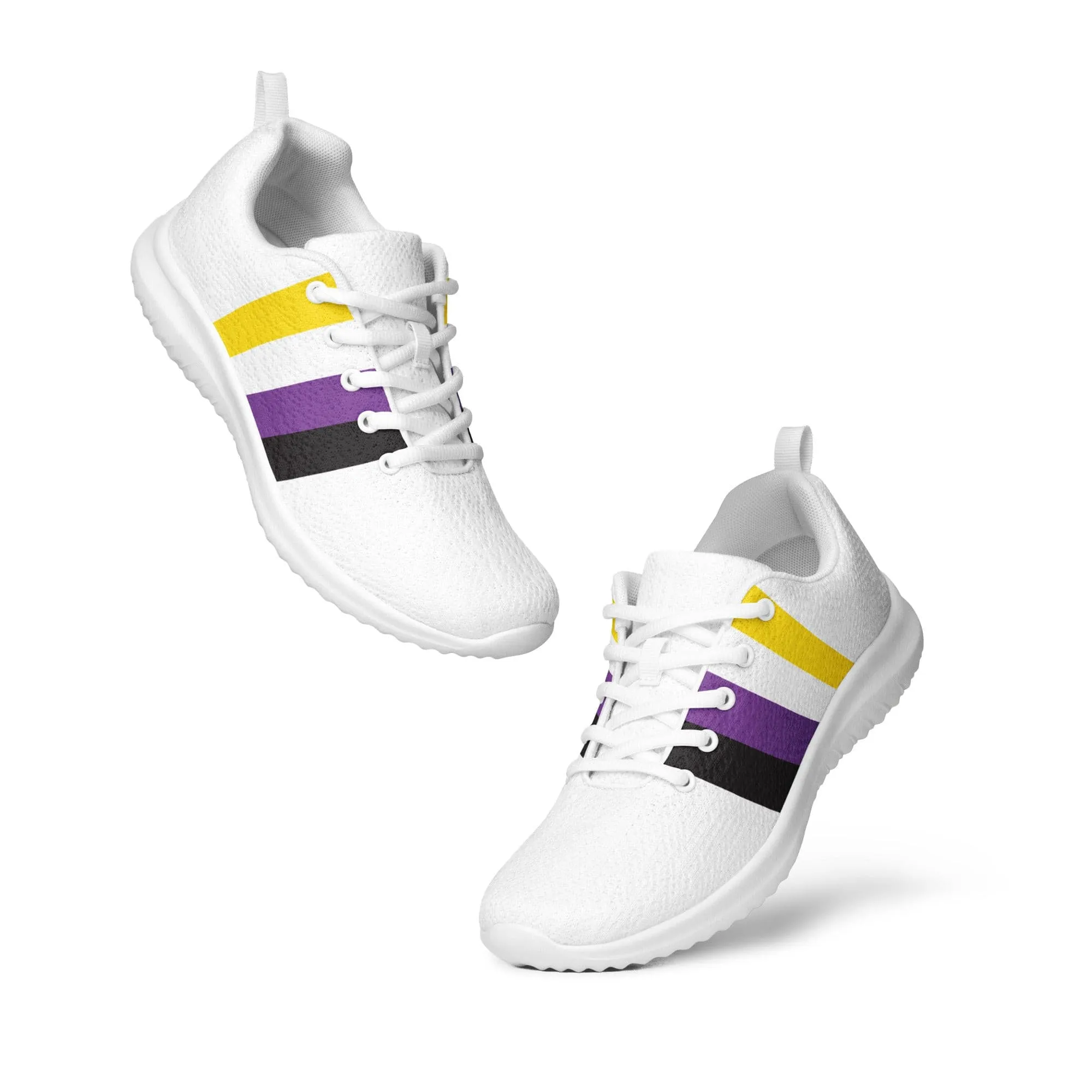 Nonbinary Enby Pride Flag Men’s Athletic Shoes