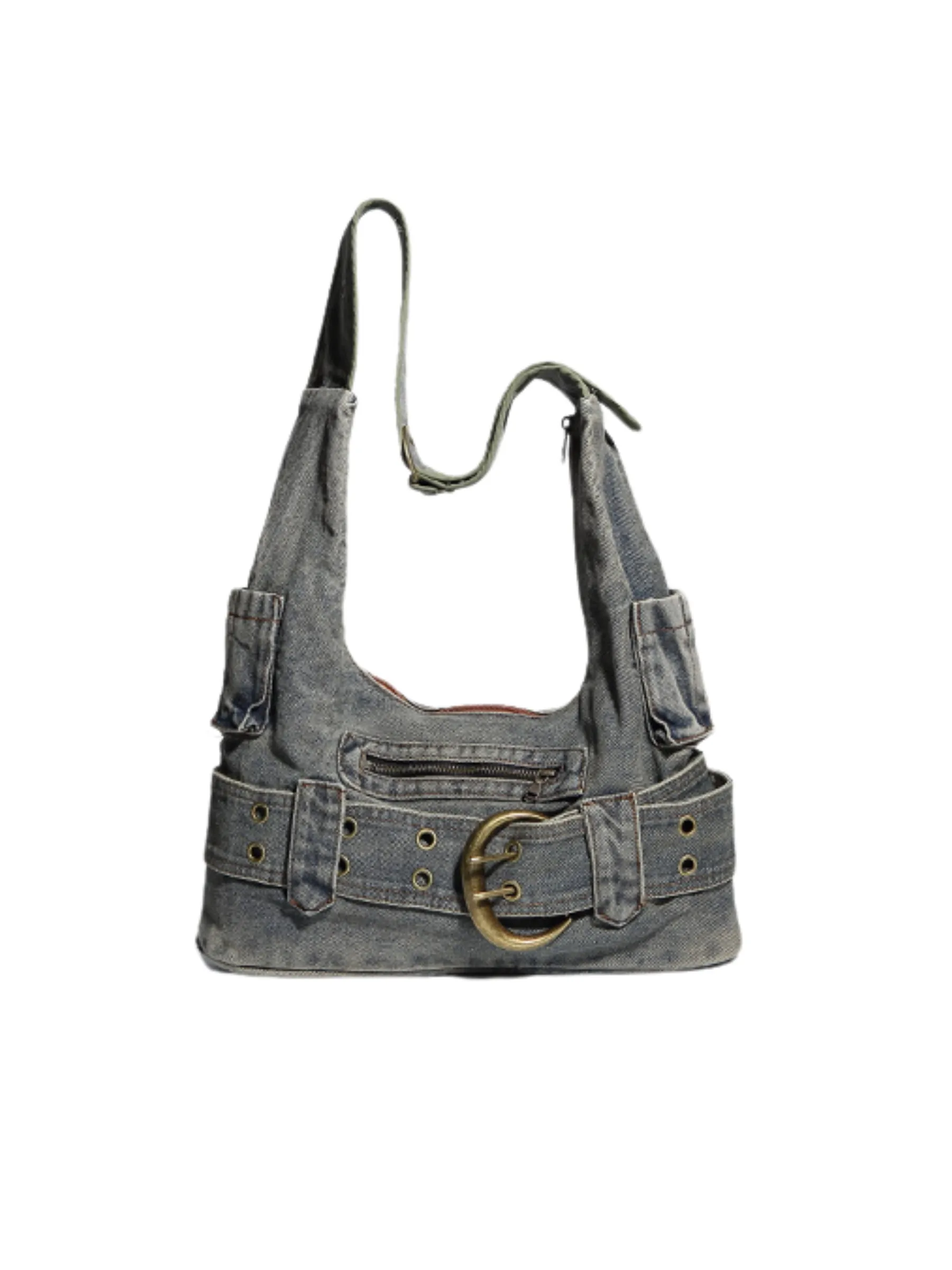 Nyla Denim Shoulder Bag