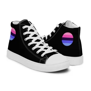 Omnisexual Pride Men’s High Top Canvas Athletic Shoes