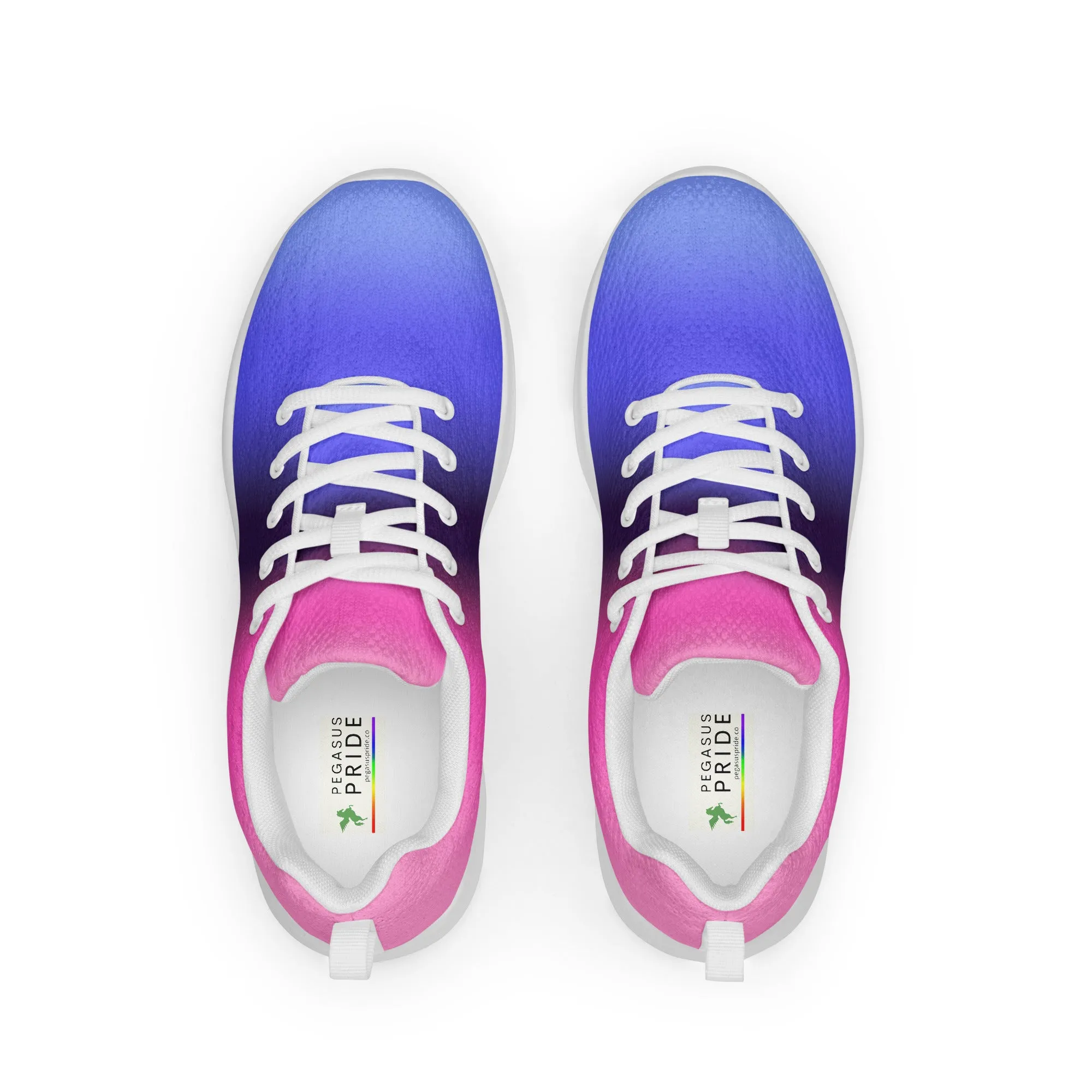 Omnisexual Pride Women’s Athletic Shoes - Ombre