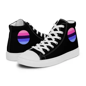 Omnisexual Pride Women’s High Top Canvas Athletic Shoes