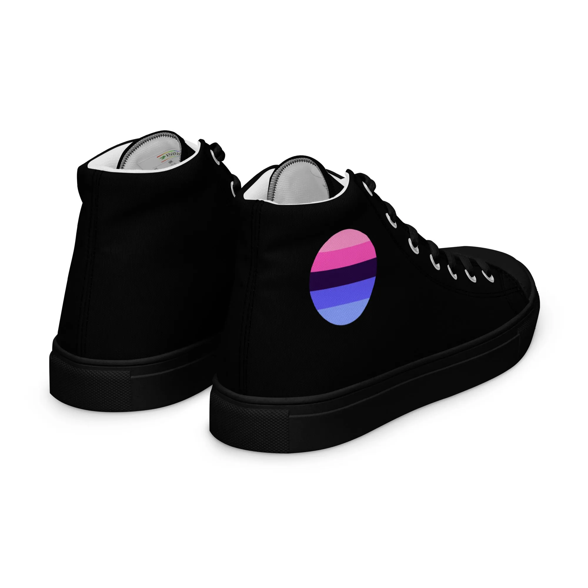 Omnisexual Pride Women’s High Top Canvas Athletic Shoes