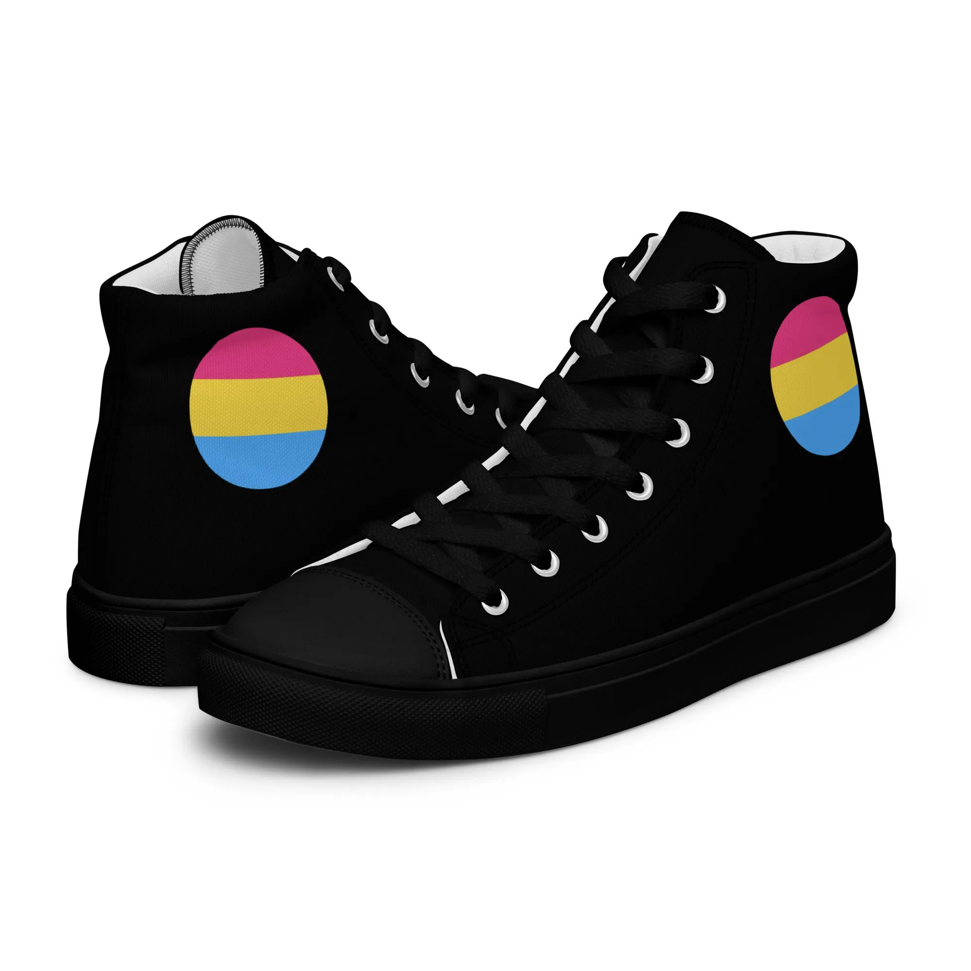 Pansexual Pan Pride Women’s High Top Canvas Athletic Shoes