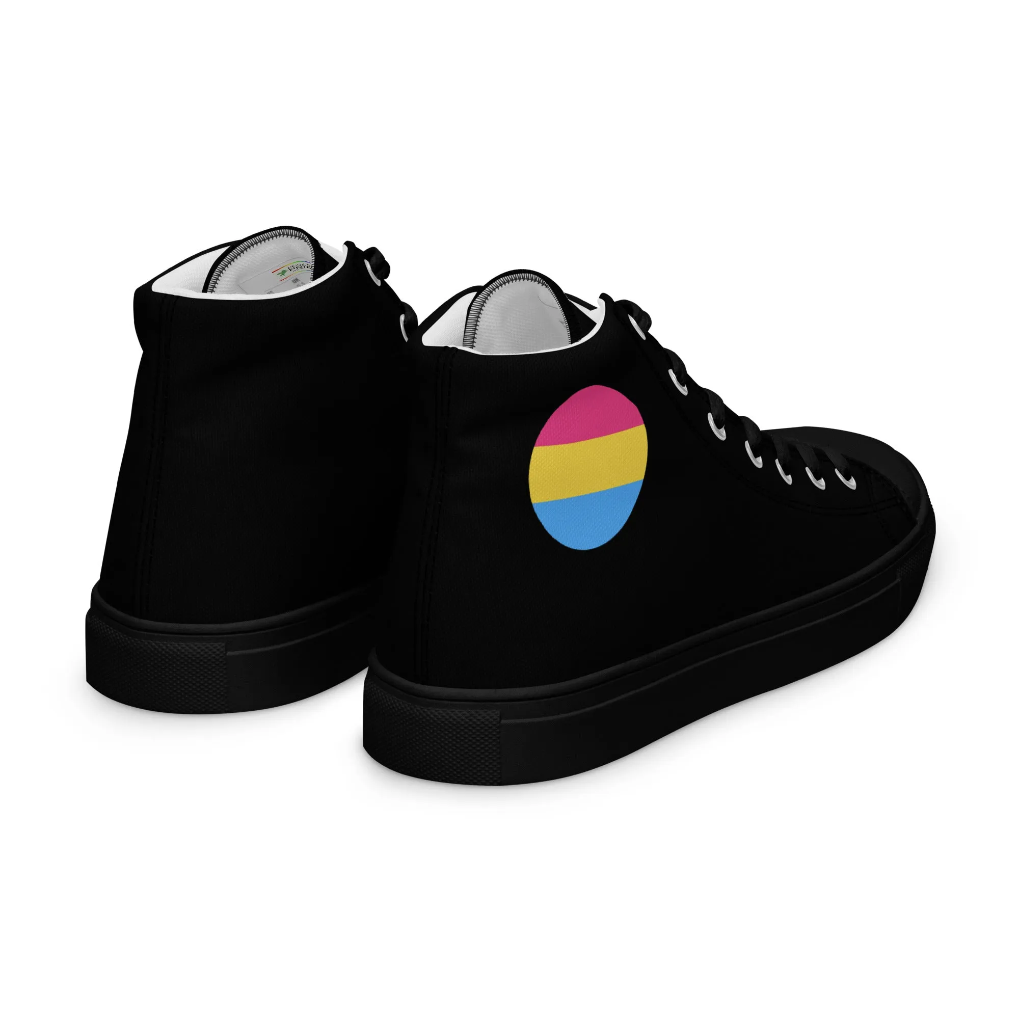 Pansexual Pan Pride Women’s High Top Canvas Athletic Shoes