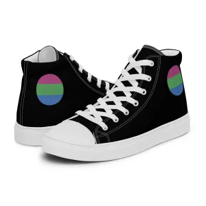 Polysexual Poly Pride Men’s High Top Canvas Athletic Shoes