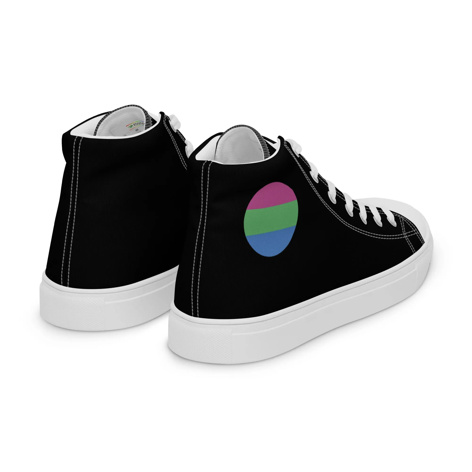 Polysexual Poly Pride Women’s High Top Canvas Athletic Shoes