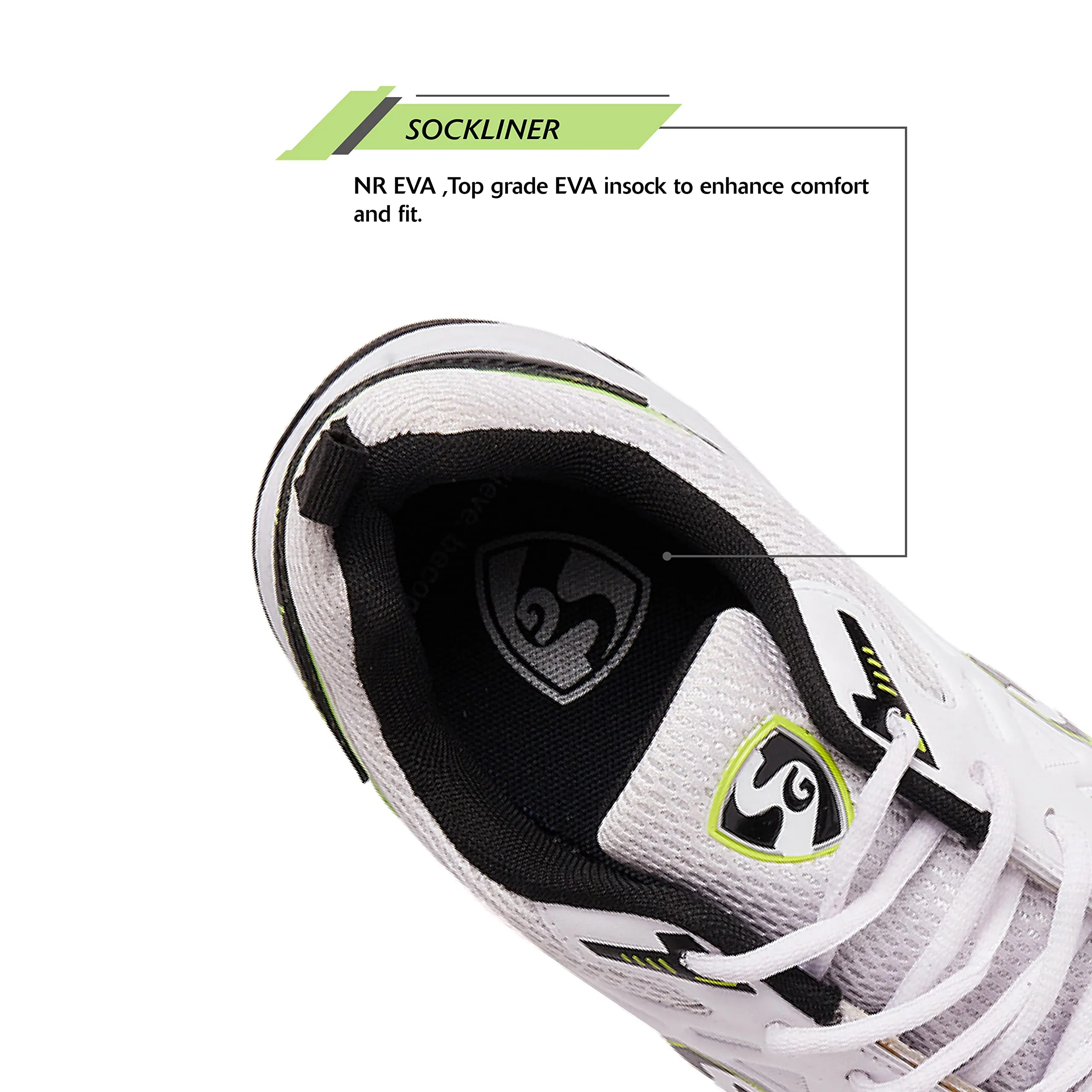 Premium Cricket Stud Scorer 5.0 WHT/BLK/Lime