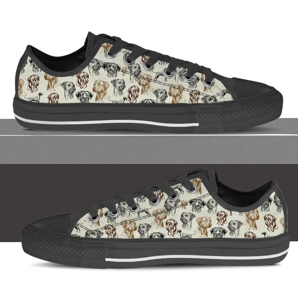 Rhodesian Ridgeback Low Top Shoes - Low Top Sneaker, Dog Printed Shoes, Canvas Shoes For Men, Women