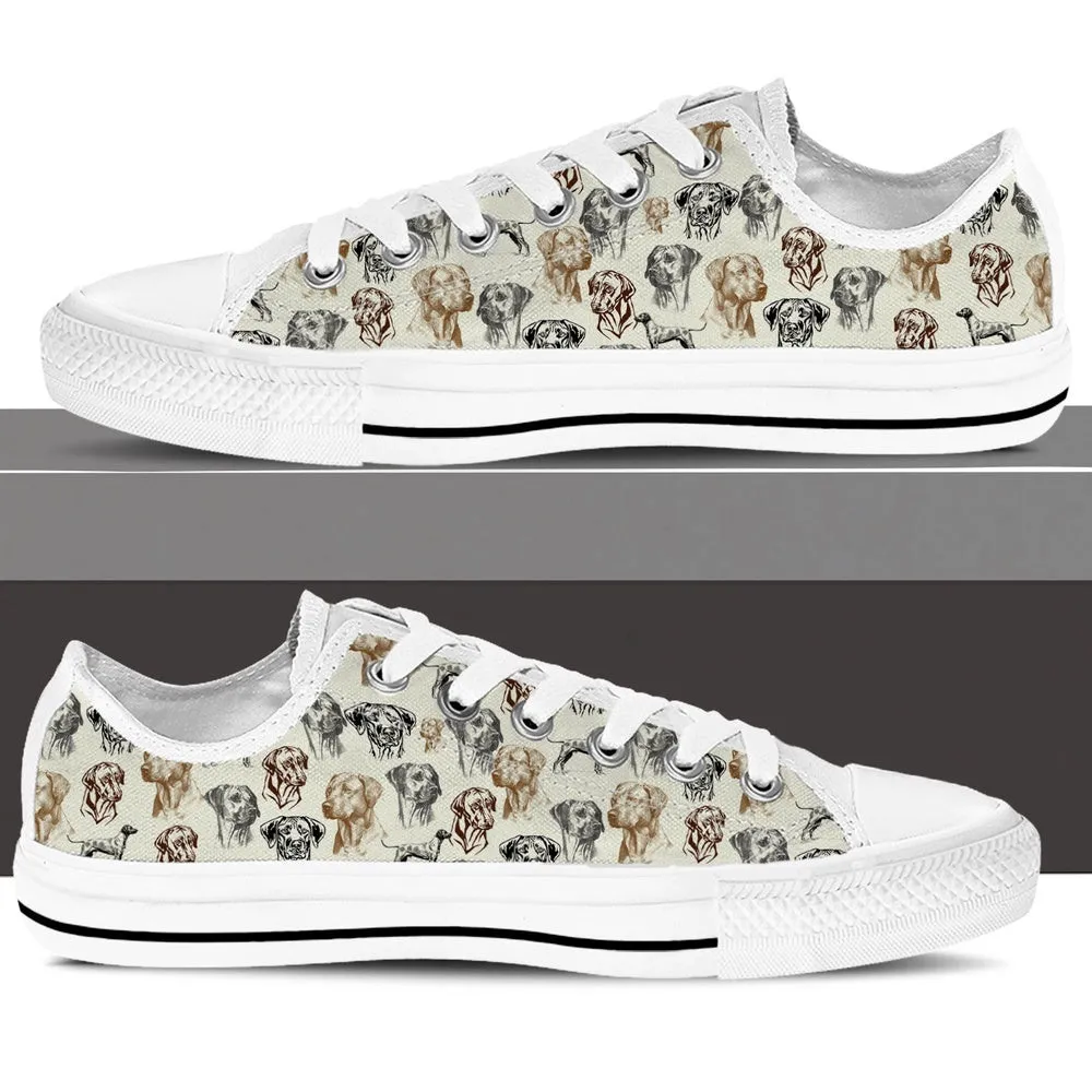 Rhodesian Ridgeback Low Top Shoes - Low Top Sneaker, Dog Printed Shoes, Canvas Shoes For Men, Women