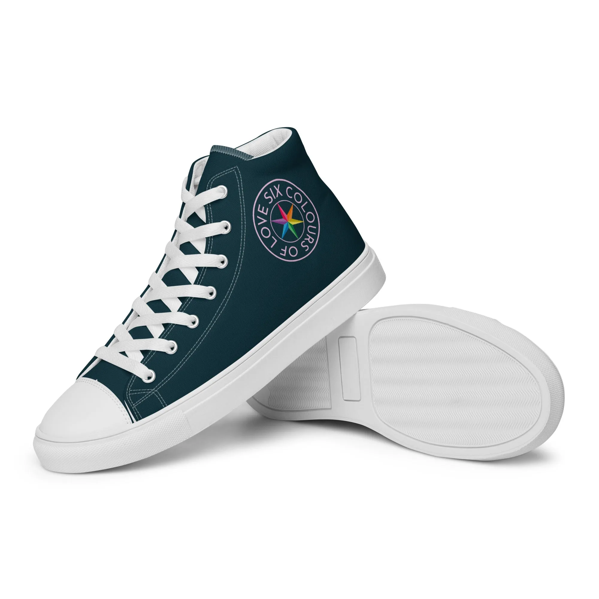 Six Colours Of Love Blue High Top Shoes (female sizes)